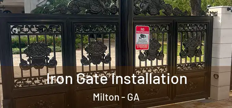 Iron Gate Installation Milton - GA